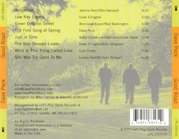 Dave Peck (3) : Good Road (CD)