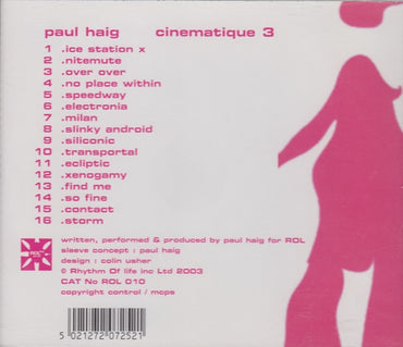Paul Haig : Cinematique 3 (CD, Album)