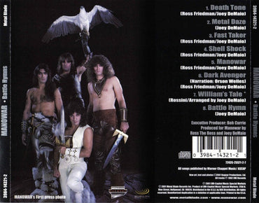 Manowar : Battle Hymns (CD, Album, RE, RM, Sil)