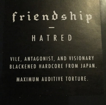 Friendship (8) : Hatred (LP, Album)