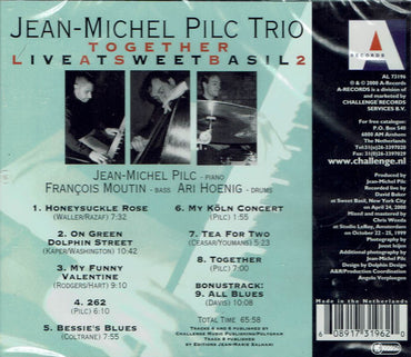 Jean-Michel Pilc Trio : Together Live At Sweet Basil Vol.2 (CD, Album)
