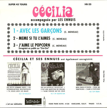 Cécilia Et Ses Ennuis : Avec Les Garçons (7", EP)