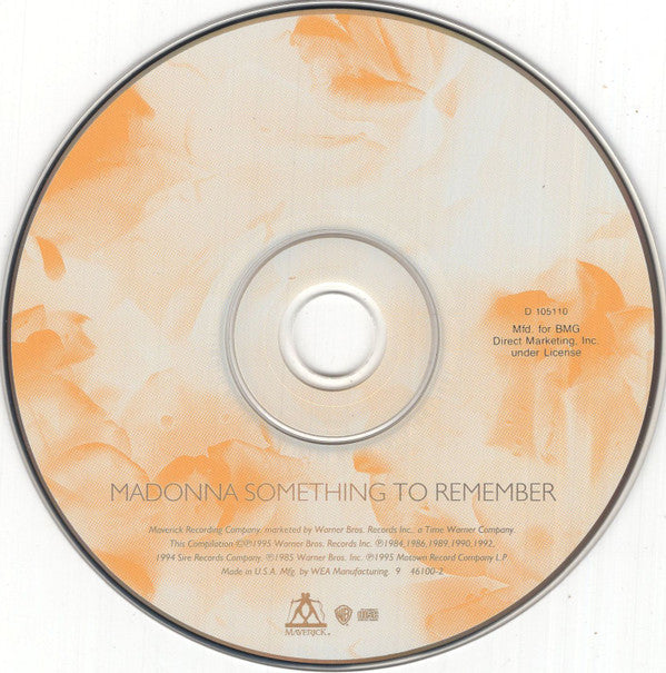Madonna : Something To Remember (CD, Comp, Club, Spe)