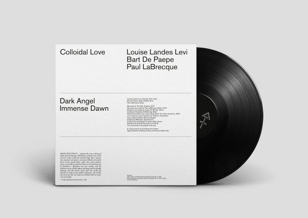 Louise Landes Levi, Bart De Paepe (2) & Paul LaBrecque : Colloidal Love (10", Album, Ltd)