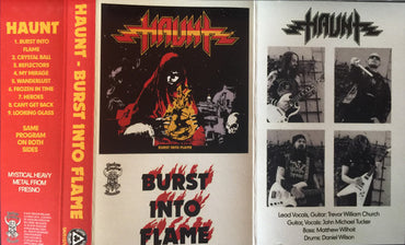 Haunt (7) : Burst Into Flame (Cass, Album, Red)