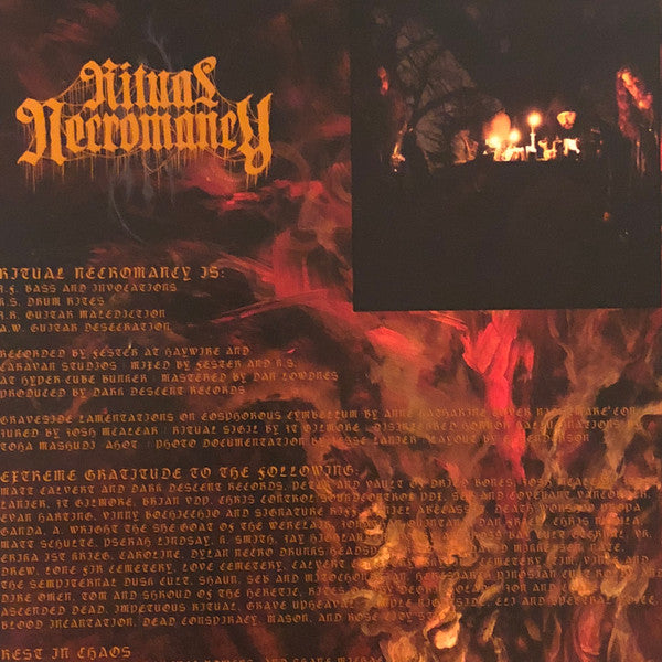 Ritual Necromancy : Disinterred Horror (LP, Album, Gol)