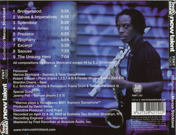 Marcus Strickland : Brotherhood (CD, Album)