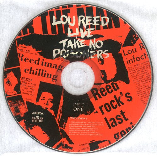 Lou Reed : Lou Reed Live - Take No Prisoners (2xCD, Album, RE, RM)