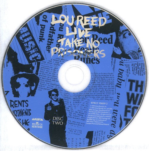 Lou Reed : Lou Reed Live - Take No Prisoners (2xCD, Album, RE, RM)