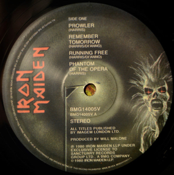 Iron Maiden : Iron Maiden (LP, Album, RE, 180)