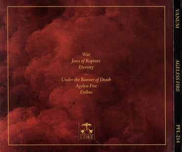 Vanum (2) : Ageless Fire (CD, Album)