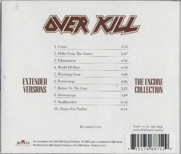Overkill : Extended Versions: The Encore Collection (CD, Comp, RE)