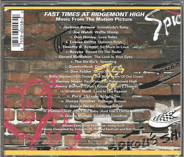 Various : Fast Times At Ridgemont High • Music From The Motion Picture (CD, Comp, RE)