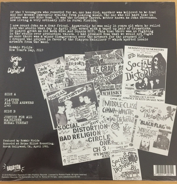 Social Distortion : Poshboy's Little Monsters (12", EP, RSD, Ltd, RE, RM)