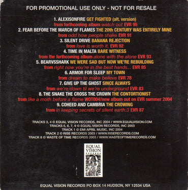 Various : Equal Vision Records Spring Sampler 2004 (CD, Comp)