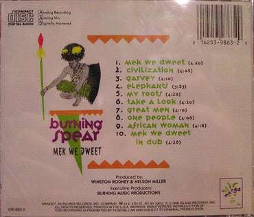 Burning Spear : Mek We Dweet (CD, Album)