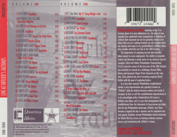 Various : Live At Ortlieb's Jazzhaus (2xCD, Comp)