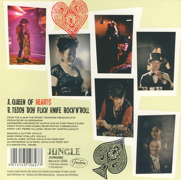 The Hillbilly Moon Explosion, Sparky* : Queen Of Hearts (7", Cle)