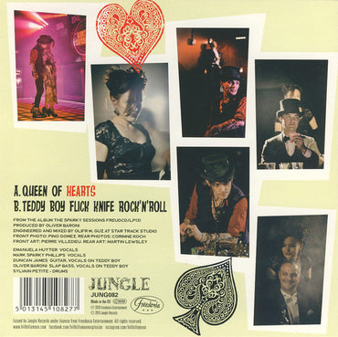 The Hillbilly Moon Explosion, Sparky* : Queen Of Hearts (7", Cle)