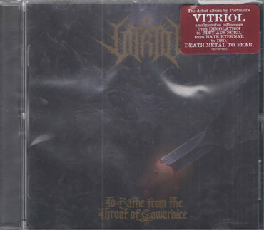 Vitriol (14) : To Bathe From The Throat Of Cowardice (CD, Album)