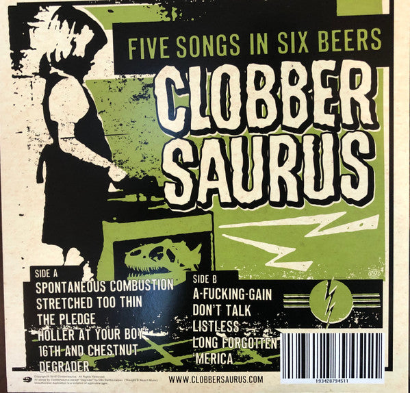 Clobbersaurus : Spontaneous Combustion (LP, Album, Yel)