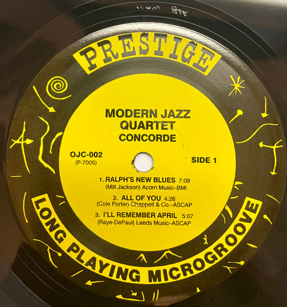 The Modern Jazz Quartet : Concorde (LP, Album, RE, 180)