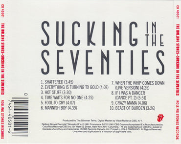 The Rolling Stones : Sucking In The Seventies (CD, Comp, RE, RP)