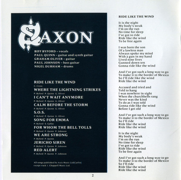 Saxon : Destiny (CD, Album)