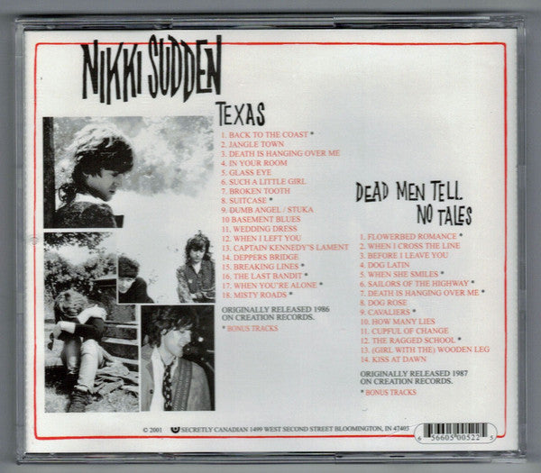 Nikki Sudden : Texas / Dead Men Tell No Tales (CD, Album, RE, RM + CD, Album, RE, RM + Comp)