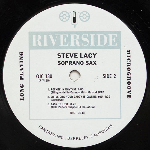 Steve Lacy : Soprano Sax (LP, Album, RE)