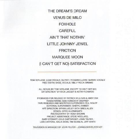 Television : Live At The Old Waldorf - San Francisco, 6/29/78 (CD, Album, Ltd, Num, RM)