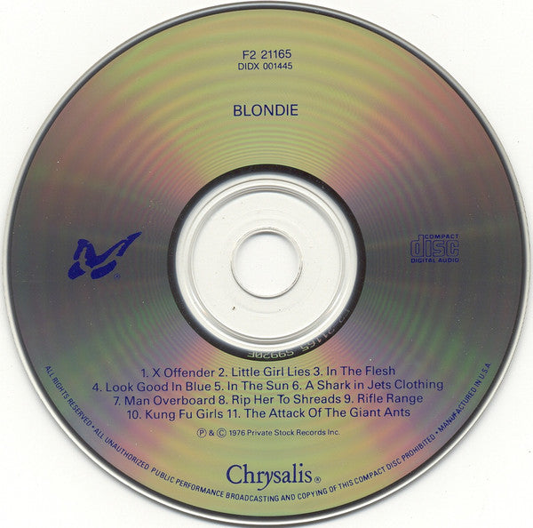 Blondie : Blondie (CD, Album, RE, RP)