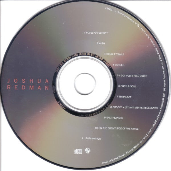 Joshua Redman : Joshua Redman (CD, Album)