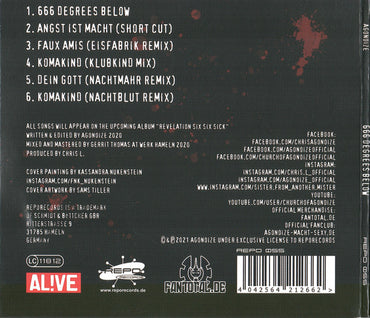 Agonoize : 666 Degrees Below (CD, EP, Ltd)
