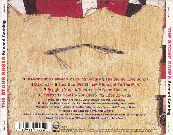 The Stone Roses : Second Coming (CD, Album)
