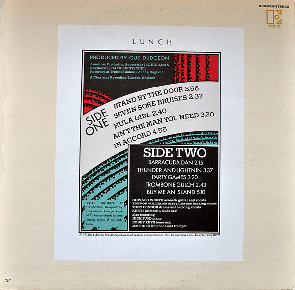 Audience (2) : Lunch (LP, Album, Pit)