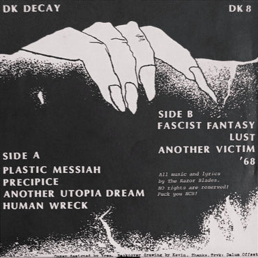 The Razor Blades : Plastic Messiah (7", EP, W/Lbl)