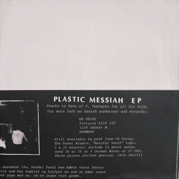 The Razor Blades : Plastic Messiah (7", EP, W/Lbl)