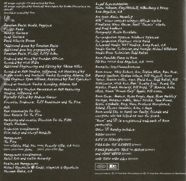 Korn : Issues (CD, Album, RP, Hit)