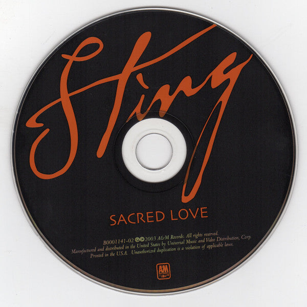 Sting : Sacred Love (CD, Album)