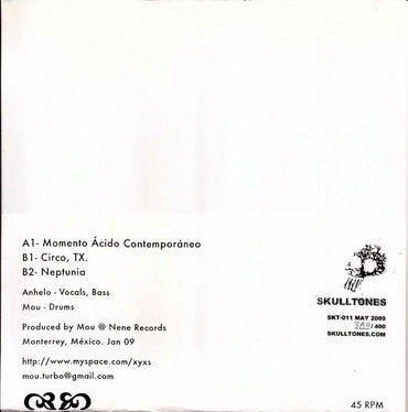 XYX : Momento Ácido Contemporáneo (7", EP, Ltd, Num)