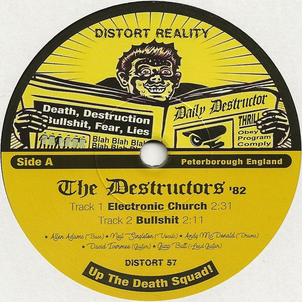 Destructors : Electronic Church EP (7", EP, RM)