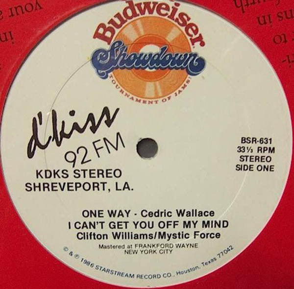 Cedric Wallace (3) / Clifton Williams (2) / Mystic Force (3) : One Way / I Can't Get You Off My Mind (12", S/Sided)