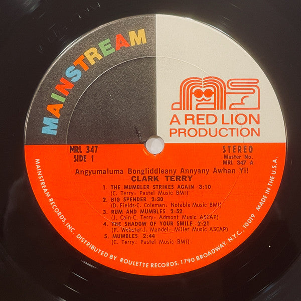 Clark Terry : Angyumaluma Bongliddleany Nannyany Awhan Yi! (LP, Album)