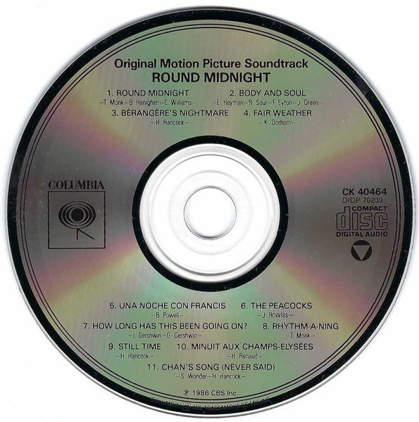 Herbie Hancock : Round Midnight - Original Motion Picture Soundtrack (CD, Album)