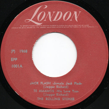 The Rolling Stones : Jack Flash (7", EP, RE, Lab)