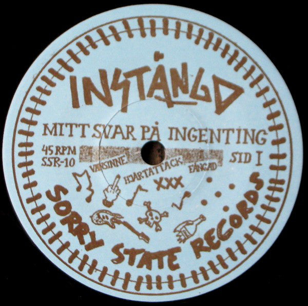 Instängd : Mitt Svar På Ingenting (7", EP)