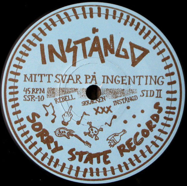 Instängd : Mitt Svar På Ingenting (7", EP)