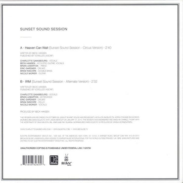 Charlotte Gainsbourg : Sunset Sound Session (7", Single, Ltd)