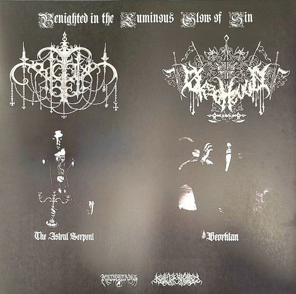 Crucifixion Bell, Øksehovud : Benighted In The Luminous Glow Of Sin (LP)